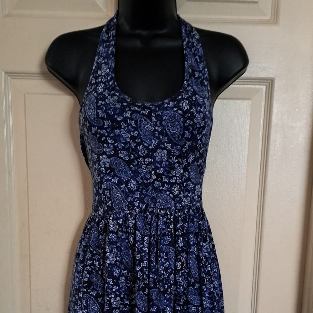 No brand Razor back blue dress